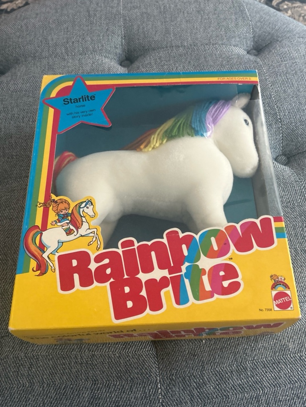 Rainbow Brite Starlite Horse In Box 12" Plush Toy Vintage 1983 Mattel #7358